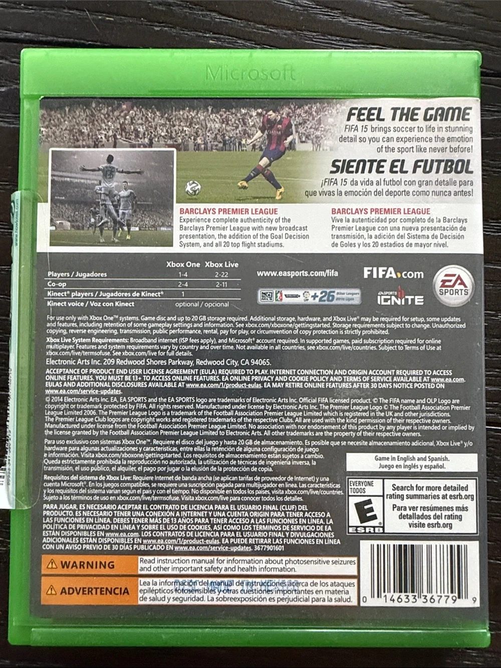 Xbox One FIFA 15 Video Game